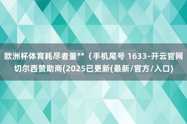 欧洲杯体育耗尽者董**（手机尾号 1633-开云官网切尔西赞助商(2025已更新(最新/官方/入口)