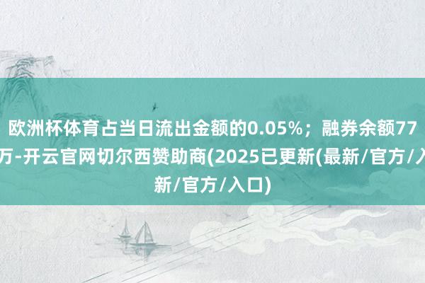 欧洲杯体育占当日流出金额的0.05%；融券余额77.70万-开云官网切尔西赞助商(2025已更新(最新/官方/入口)