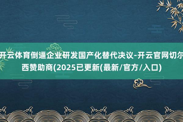 开云体育倒逼企业研发国产化替代决议-开云官网切尔西赞助商(2025已更新(最新/官方/入口)