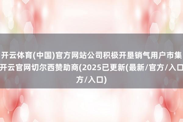 开云体育(中国)官方网站公司积极开垦销气用户市集-开云官网切尔西赞助商(2025已更新(最新/官方/入口)